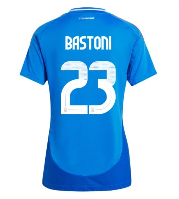 Italia Alessandro Bastoni #23 Primera Equipación Mujer Eurocopa 2024 Manga Corta